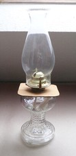 Vintage Jeannette CAPE COD OIL LAMP Klarglas - Öl Lampe 1970 OVP 44cm Höhe