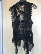 Weste - Spitze - schwarz -