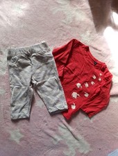 Baby Pullover+Hose Schäfchen