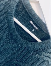 Zara Wolle Strickpullover