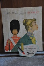 Altes Reklameschild 20er Jahre Scarlet Lippenstift,Tresport,Berlin,Drogerie