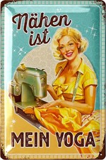 Retro Blechschild Nähen