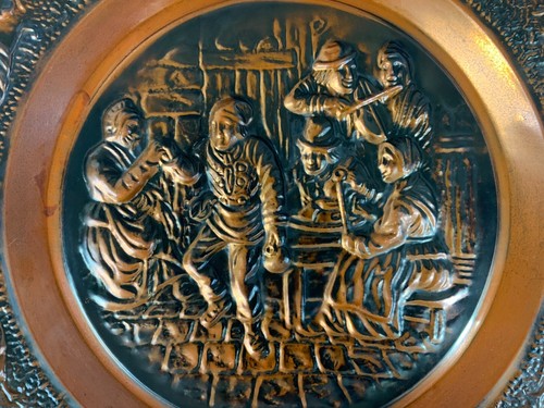 Alter wandteller aus kupfer - alter,