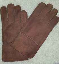 Herren 100% Echtleder Handschuhe Schafsfell Gefüttert