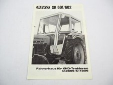 Peko Fahrerhaus Kabine für Deutz D2506 bis D7206 Traktor Prospekt 1975