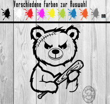 Aufkleber Teddy Tebbybär  Fun Auto Sticker Tuning JDM Decal  car boot lkw Bike