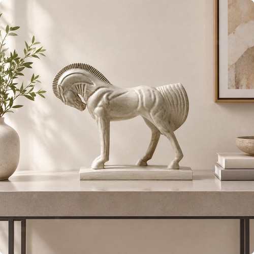 Pferdefigur mit sockel - mit,