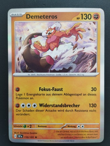 Pokémon karte demeteros - pokémon,