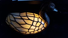 Tisch Lampe Leuchte Tier Figur - Tiffany Style - Ente - alt - guter Zustand