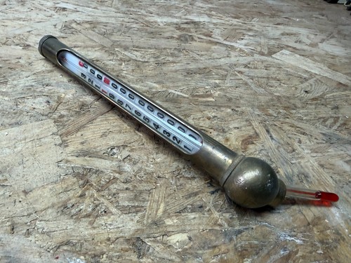 Vintage thermometer messing - vintage,
