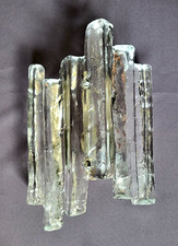 Wandleuchte Eiszapfen Eis Glas Fischer Leuchten 60er/70er Jahre Top Zustand Rar