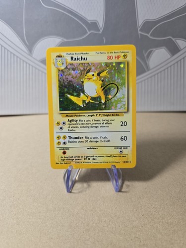 Pokémon raichu 102 base - pokémon,