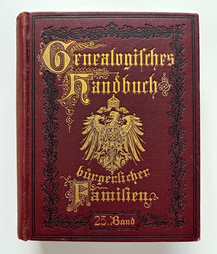 Deutsches geschlechterbuch - deutsches,