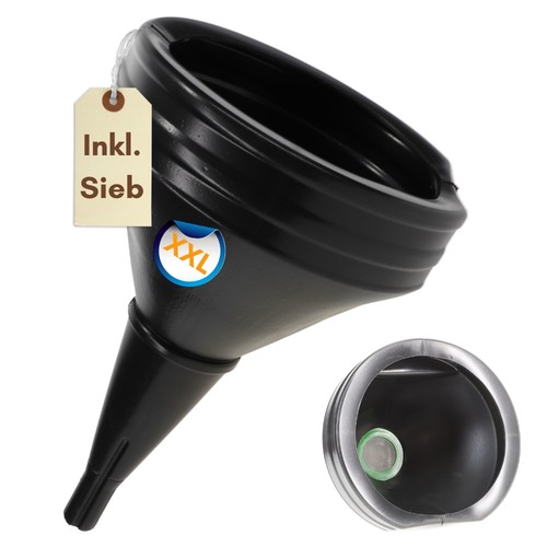 Trichter auto groß mit sieb - trichter,