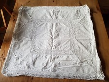 Alter weißer Kissenbezug Vintage aus Omas Zeiten