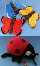 1 Plüschtier Schmetterling 22cm Kuscheltier Stofftiere Plüschtiere Falter Käfer 