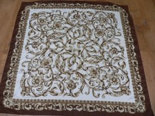 Klassisches  Schultertuch Trachtentuch Tuch Schal beige braun Töne