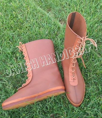 Wikinger stiefel leder - stiefel,