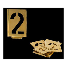 KUKKO Signierschablonensatz Schablonenset 70mm Spezialblech Set Zahlen 0-9