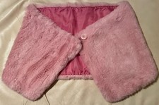 Poncho Umhang Stola Rosa Teddy