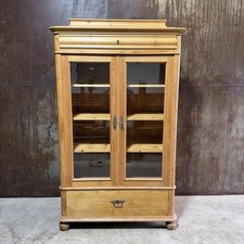 Vitrine Biedermeier / Weichholz / H170 B95 T48 cm