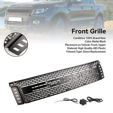 Kühlergrill + Buchstaben & Licht Frontgrill für Ford Ranger T6 2012-2014 Matt