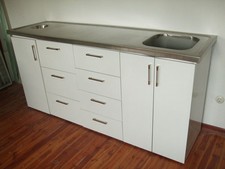 ILK-Dental Gipstisch - Gipstheke mit Edelstahlplatte 205cm