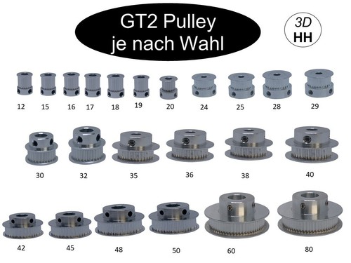 10mm breite gt2 - 10mm, pulley