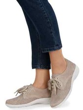 Semler Schnürschuhe Damen Schuhe Sneaker Leder Perforation Weite K 9,5 44