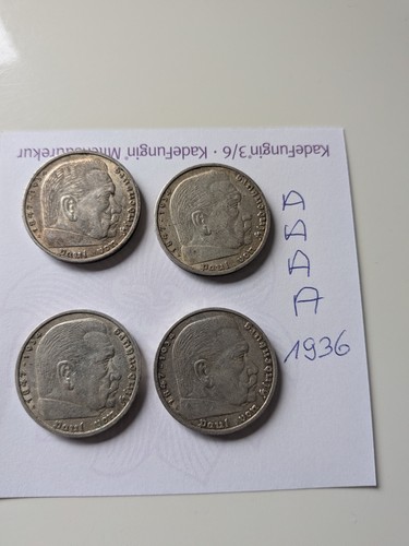 4stück 5reichsmark - 4stück,