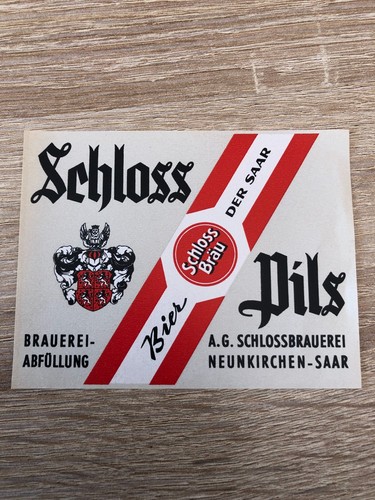 Bieretikett schlossbrauerei - bieretikett,