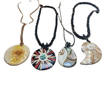 4x vintage Perlmutt Ketten