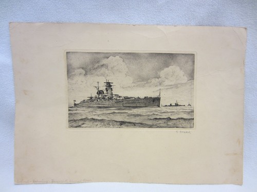Radierung panzerschiff - radierung,