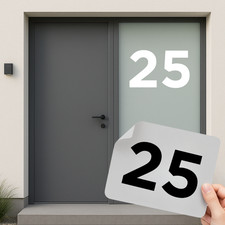 Hausnummer Zahl Aufkleber •