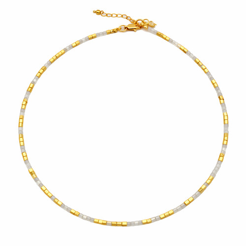 Choker mondstein vergoldet - choker,