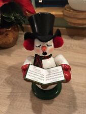 Christian Ulbricht-Räuchermann-singender Schneemann-Buch-Sammlerstück-top Zu.