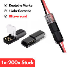 1-200x Steckverbindung 2 Polig Auto Stecker Steckverbinder Wasserdicht KFZ Kabel