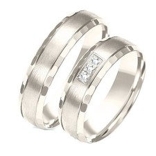 Eheringe Trauringe 585 er Gold Weißgold 5mm breit  Super preis!!