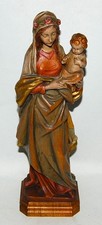 Farbige Holzfigur, Madonna