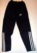 Adidas Climalite Torwarthose Jungen Fußball Hose gepolstert Schwarz, Größe 140