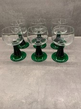 6 x Luminarc (France) Römer Wein-Glas ( Grün / 100 ml )