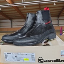 Cavallo Stiefeletten Carbon Zip Leder Schwarz Gr. 38 NEU OVP 199€ Damen Schuhe