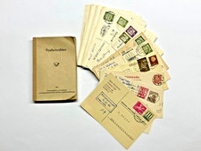 49 alte Postkarten, 1962 gestempelt und Postleitzahlenbuch von 1961