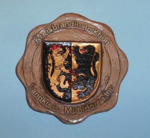 Keramik relief wappen - keramik, relief-wappen