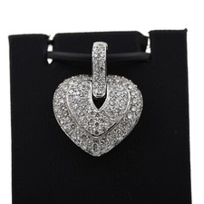 Diamant Herz Anhänger 585 Weißgold 14 Kt 2,00 Ct Brillant Vario Clip Wert 4900,-