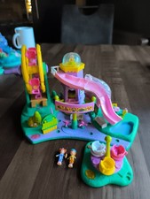 Polly Pocket Bluebird 1996 Riesenrad Und Turmrutsche 2 Figuren Zubehör 