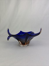 Blaue Murano-Glasschale -