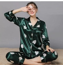 2 tlg Seidenpyjama Silk