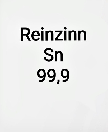 Reinzinn zinn barren - 99,9,
