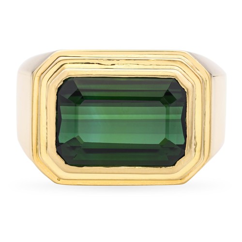 Stern ring 18k gelbgold - h.,
